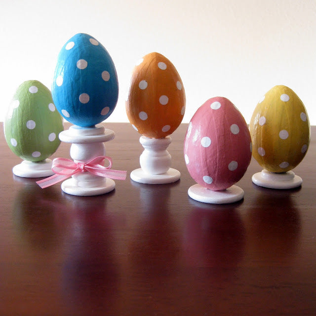 Polka Dot Easter Egg Finials