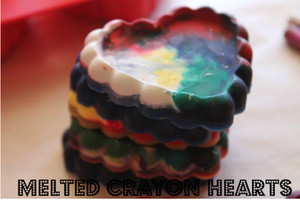 Melted Crayon Hearts
