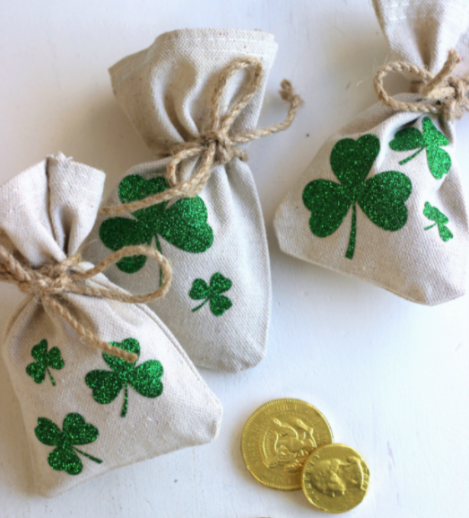 Shamrock Coin Bags