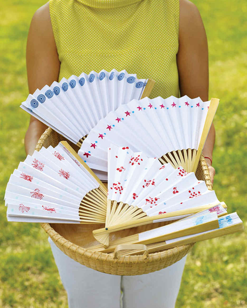 Stamped Paper Fan