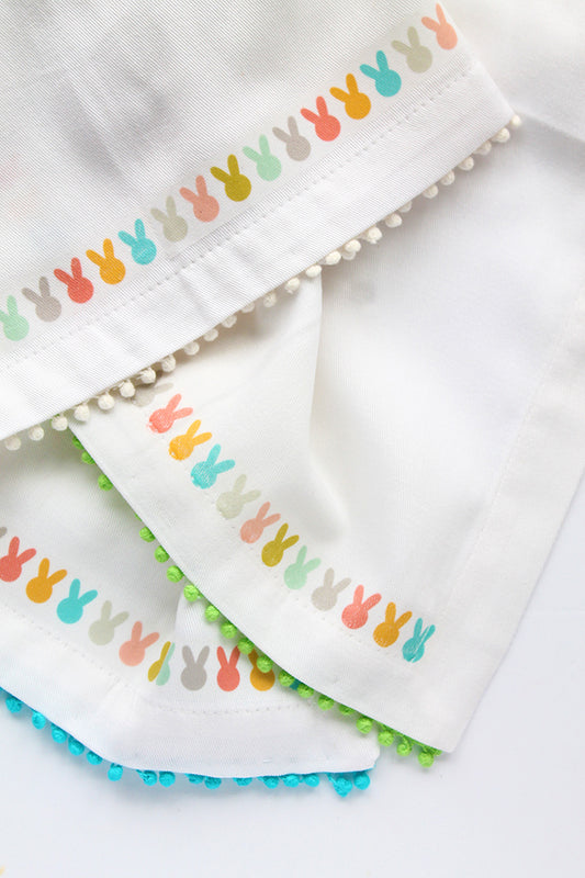 DIY Easter Bunny Napkins