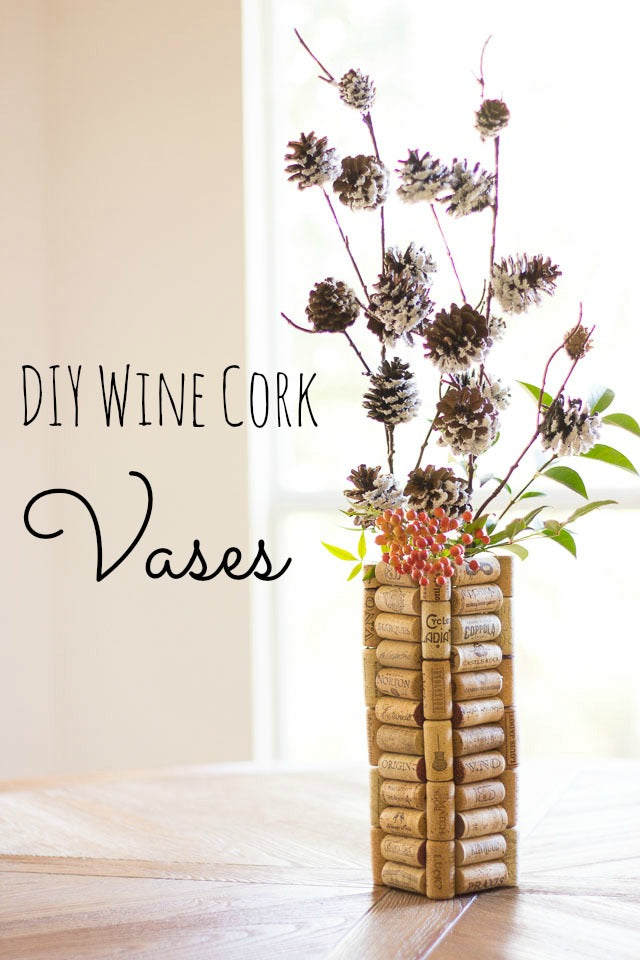 DIY Wine Cork Vase