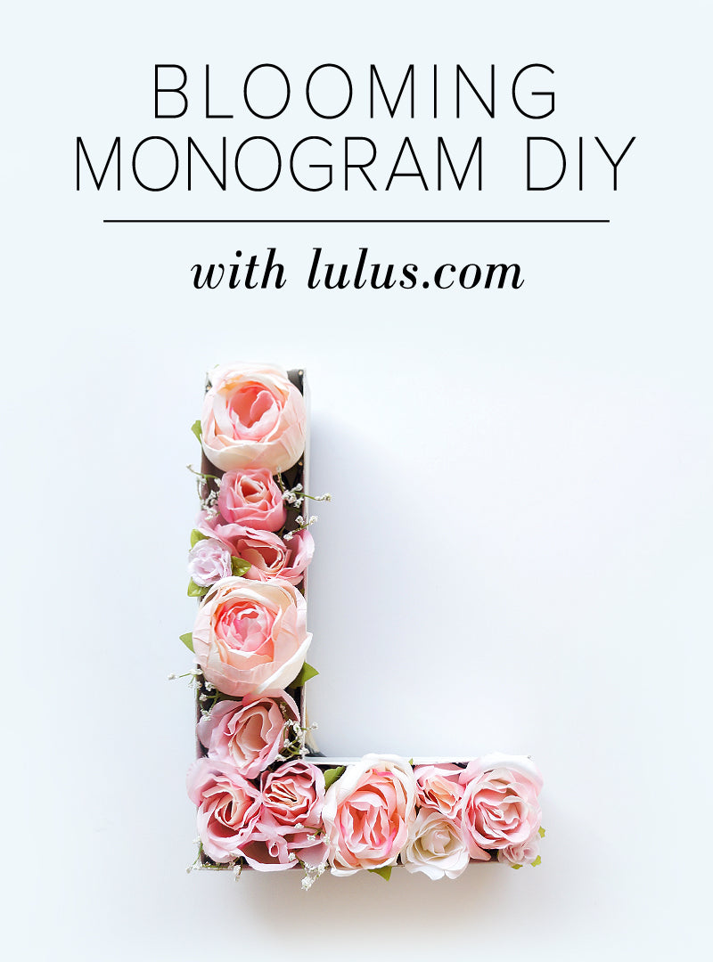 DIY Blooming Monogram