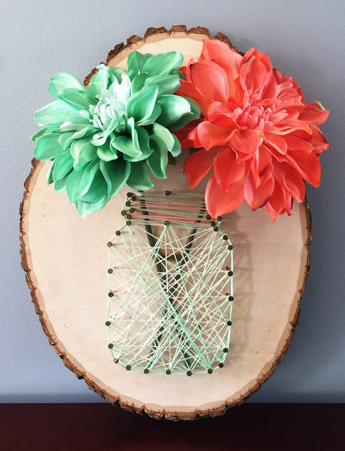 DIY Mason Jar String Art