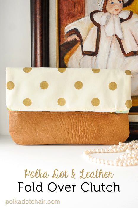 Polka Dot Fold Clutch