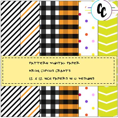 Patterns Abound Digital Paper Pack | Copious Crafts - Copious Crafts