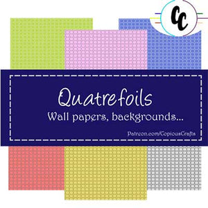 Patterns Quatrefoils Digital Paper Pack | Copious Crafts - Copious Crafts