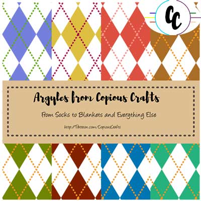 Patterns Argyles Digital Paper Pack | Copious Crafts - Copious Crafts