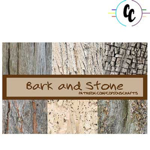Pattern Bark and Stone Digital Paper Pack | Copious Crafts - Copious Crafts